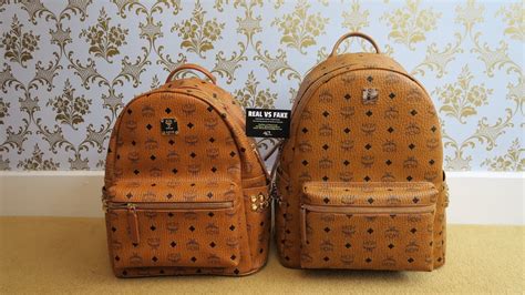 real and fake mcm bag|genuine mcm backpack.